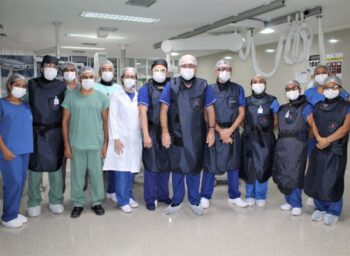 Em visita ao Hospital do Coração de Sobral, Ministro da Saúde participa de procedimento no serviço de Hemodinâmica da Instituição