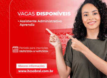 Hospital do Coração divulga edital de seleção para Assistente Administrativo Aprendiz, edital 2024.2